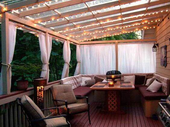 Secluded deck ideas