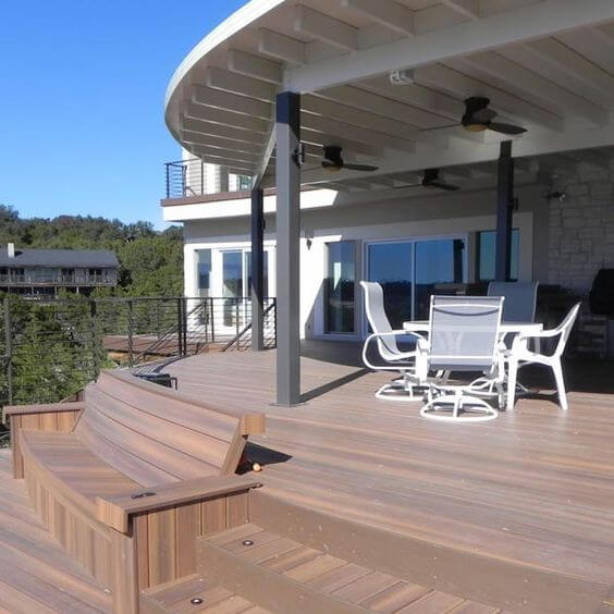 Multi Level Covered Deck